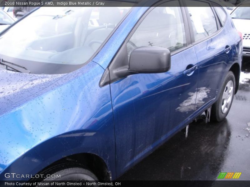 Indigo Blue Metallic / Gray 2008 Nissan Rogue S AWD