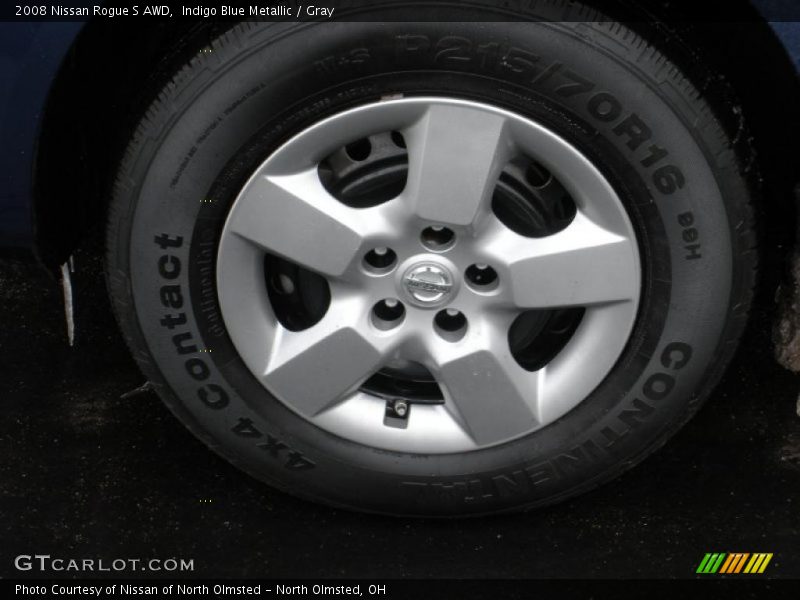 Indigo Blue Metallic / Gray 2008 Nissan Rogue S AWD