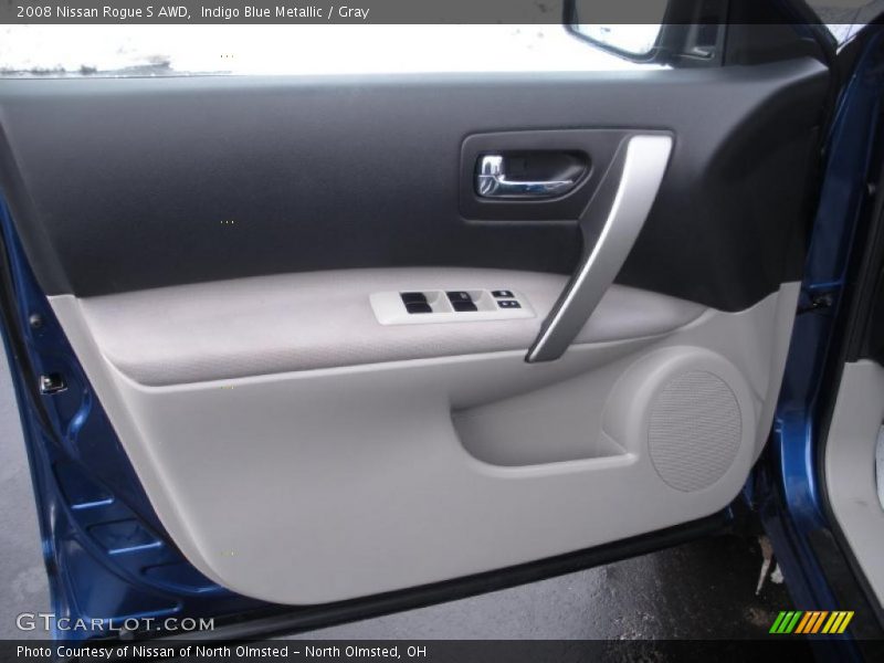 Indigo Blue Metallic / Gray 2008 Nissan Rogue S AWD