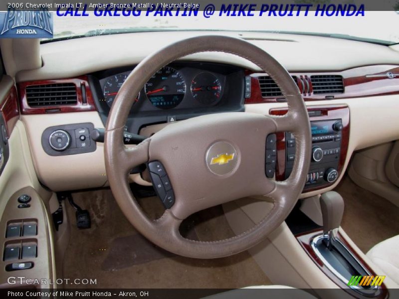 Amber Bronze Metallic / Neutral Beige 2006 Chevrolet Impala LT