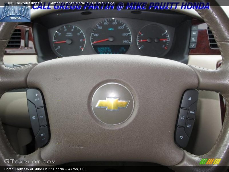 Amber Bronze Metallic / Neutral Beige 2006 Chevrolet Impala LT