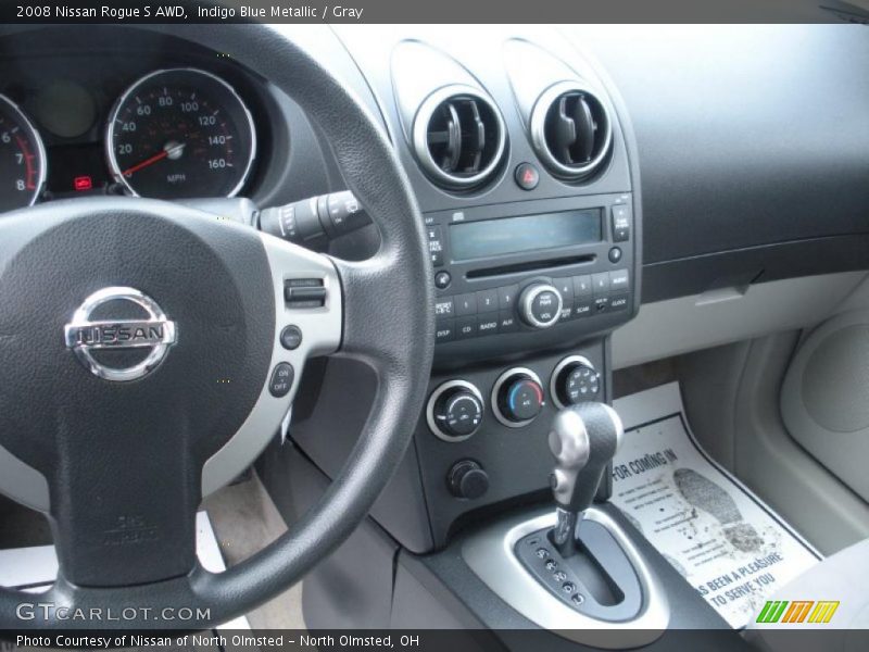 Indigo Blue Metallic / Gray 2008 Nissan Rogue S AWD