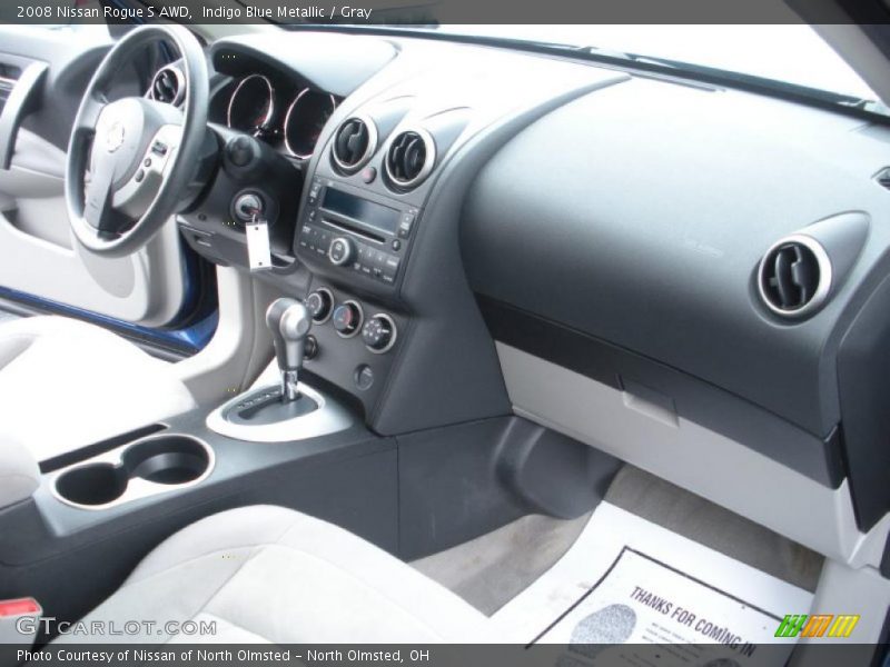 Indigo Blue Metallic / Gray 2008 Nissan Rogue S AWD