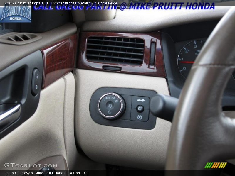 Amber Bronze Metallic / Neutral Beige 2006 Chevrolet Impala LT