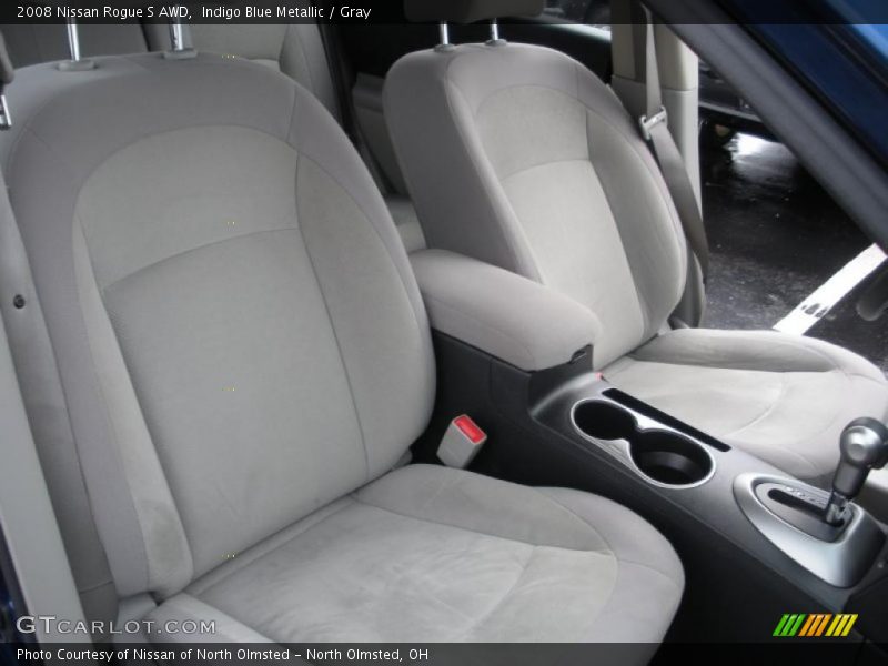 Indigo Blue Metallic / Gray 2008 Nissan Rogue S AWD