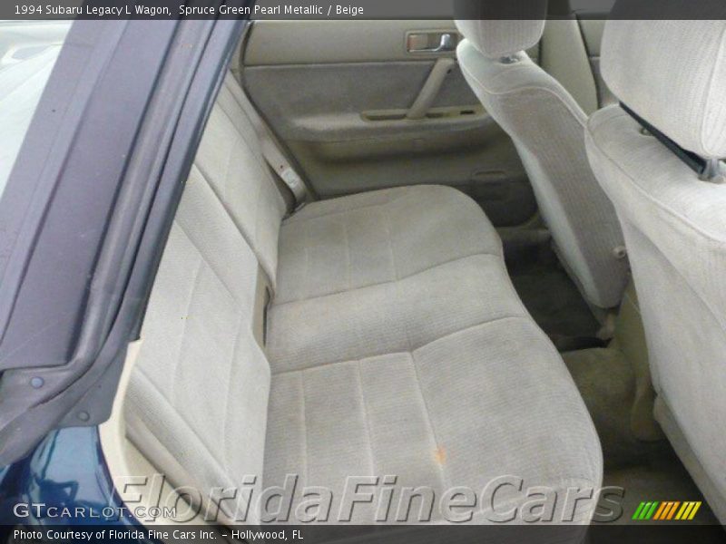 Spruce Green Pearl Metallic / Beige 1994 Subaru Legacy L Wagon
