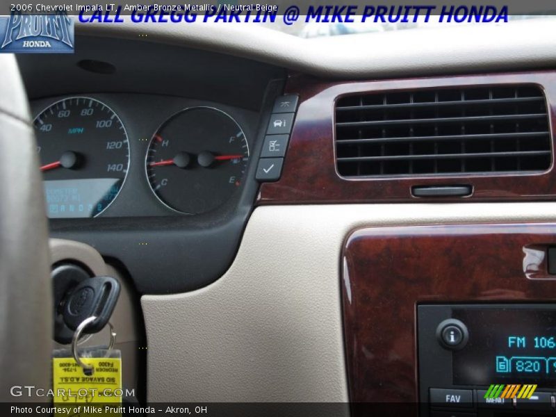 Amber Bronze Metallic / Neutral Beige 2006 Chevrolet Impala LT
