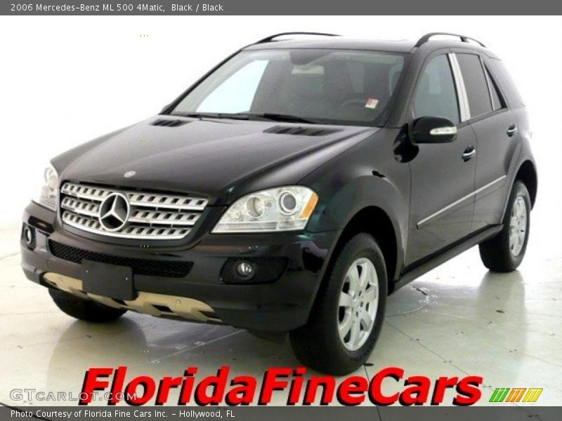 Black / Black 2006 Mercedes-Benz ML 500 4Matic