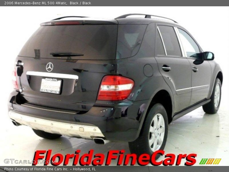 Black / Black 2006 Mercedes-Benz ML 500 4Matic