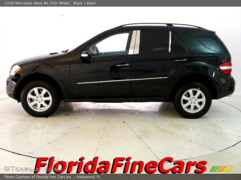 Black / Black 2006 Mercedes-Benz ML 500 4Matic