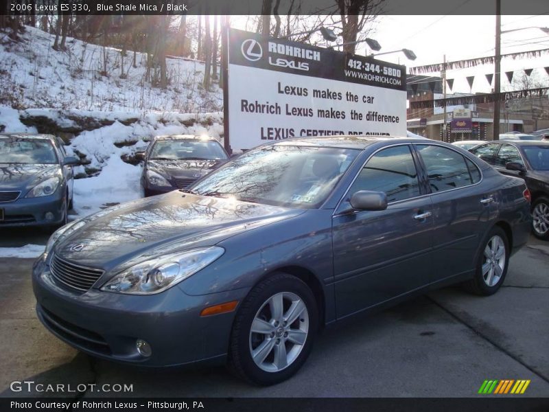 Blue Shale Mica / Black 2006 Lexus ES 330