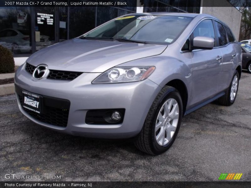 Liquid Platinum Metallic / Black 2007 Mazda CX-7 Grand Touring