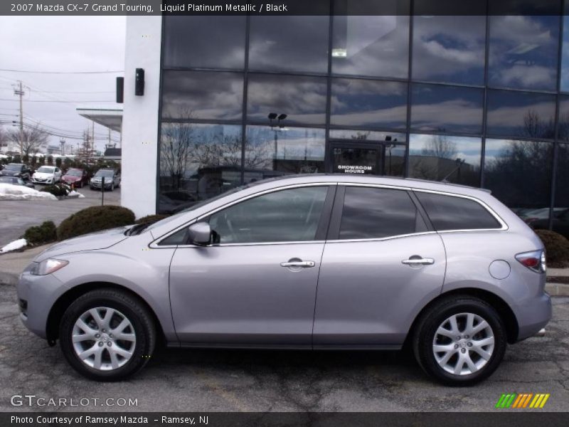 Liquid Platinum Metallic / Black 2007 Mazda CX-7 Grand Touring