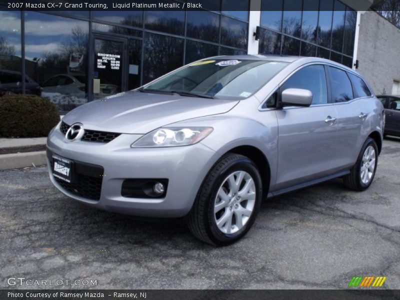 Liquid Platinum Metallic / Black 2007 Mazda CX-7 Grand Touring