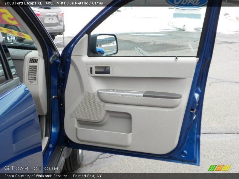 Vista Blue Metallic / Camel 2008 Ford Escape XLT 4WD