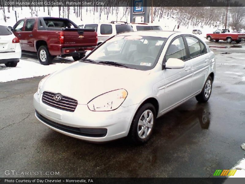 Platinum Silver / Gray 2008 Hyundai Accent GLS Sedan