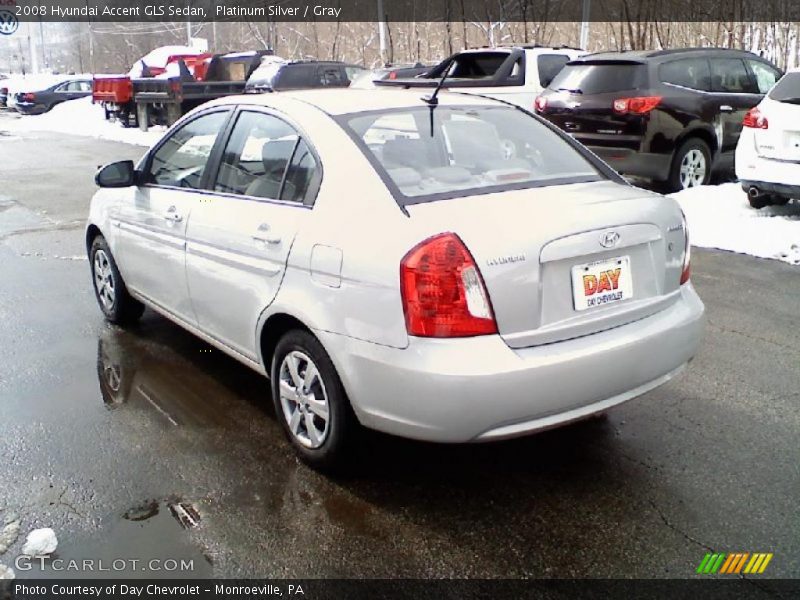 Platinum Silver / Gray 2008 Hyundai Accent GLS Sedan