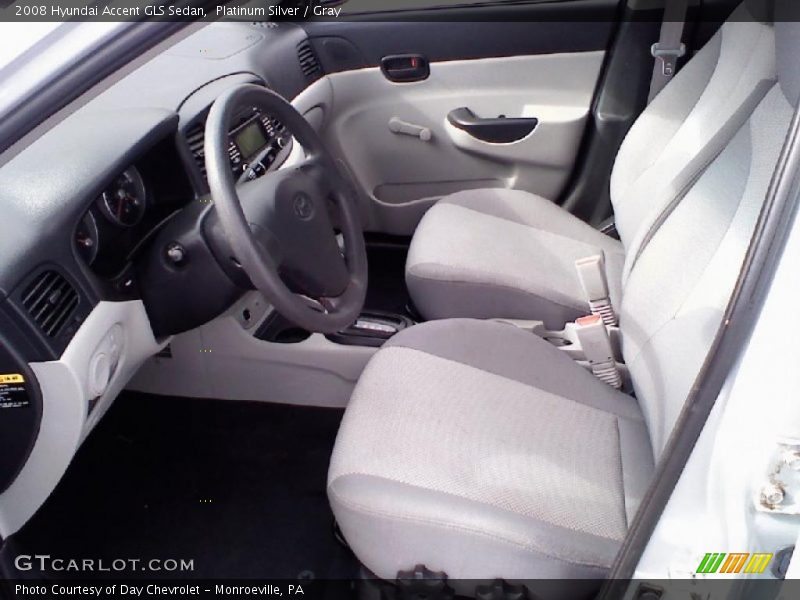 Platinum Silver / Gray 2008 Hyundai Accent GLS Sedan