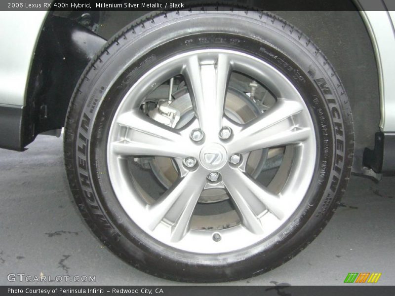 Millenium Silver Metallic / Black 2006 Lexus RX 400h Hybrid