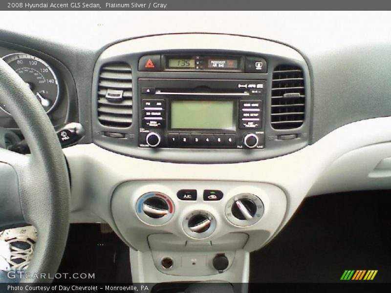 Platinum Silver / Gray 2008 Hyundai Accent GLS Sedan