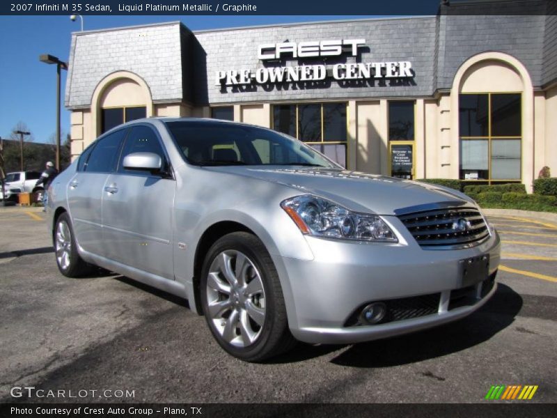 Liquid Platinum Metallic / Graphite 2007 Infiniti M 35 Sedan