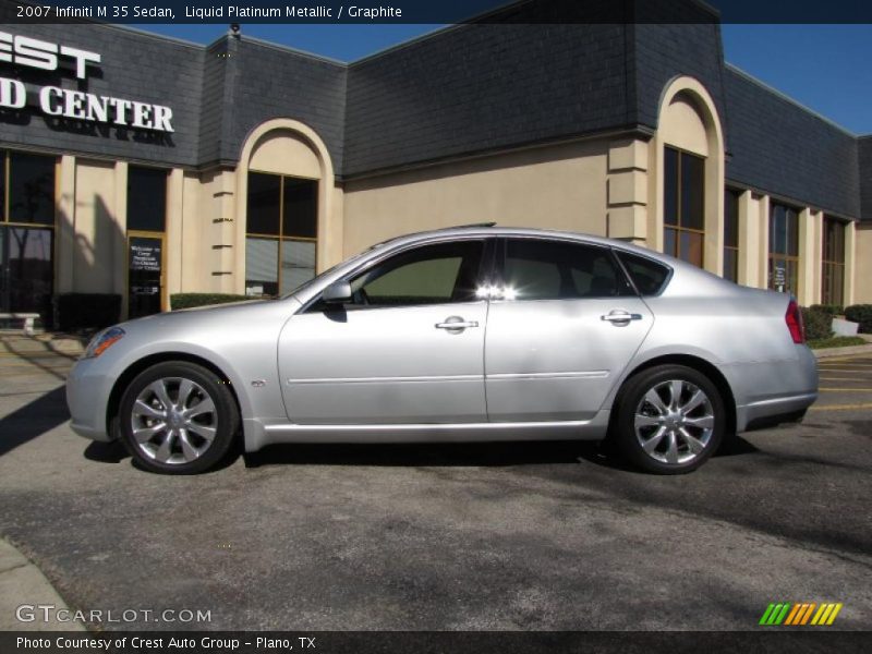 Liquid Platinum Metallic / Graphite 2007 Infiniti M 35 Sedan