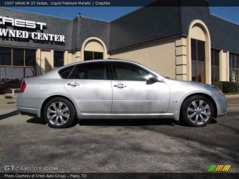 Liquid Platinum Metallic / Graphite 2007 Infiniti M 35 Sedan