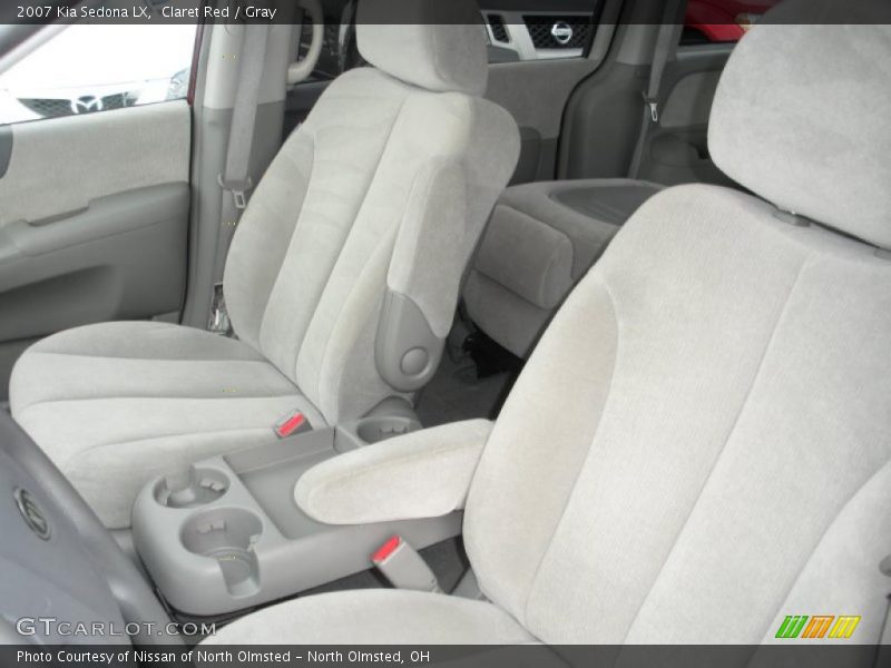 Claret Red / Gray 2007 Kia Sedona LX