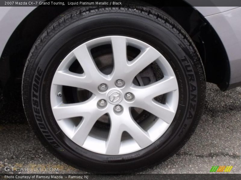 Liquid Platinum Metallic / Black 2007 Mazda CX-7 Grand Touring