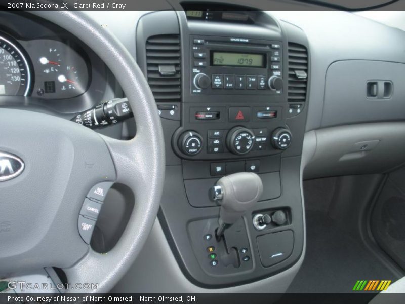 Claret Red / Gray 2007 Kia Sedona LX