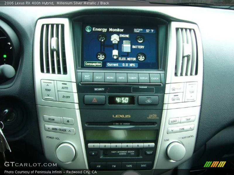 Millenium Silver Metallic / Black 2006 Lexus RX 400h Hybrid