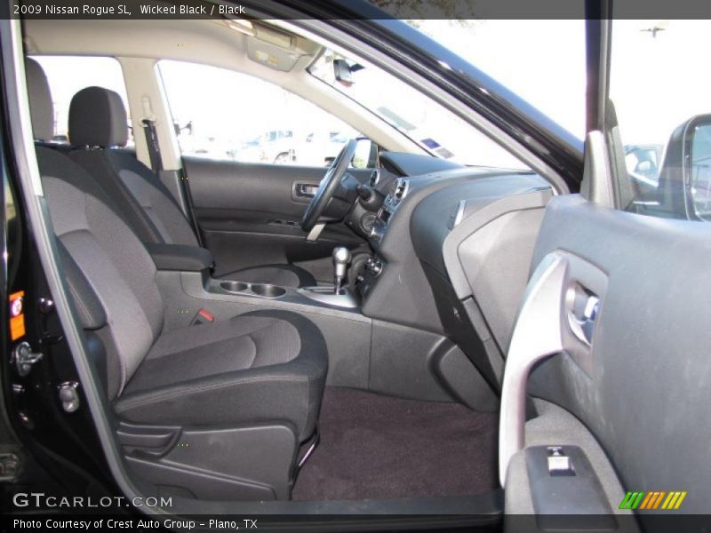 Wicked Black / Black 2009 Nissan Rogue SL