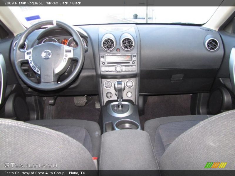 Wicked Black / Black 2009 Nissan Rogue SL