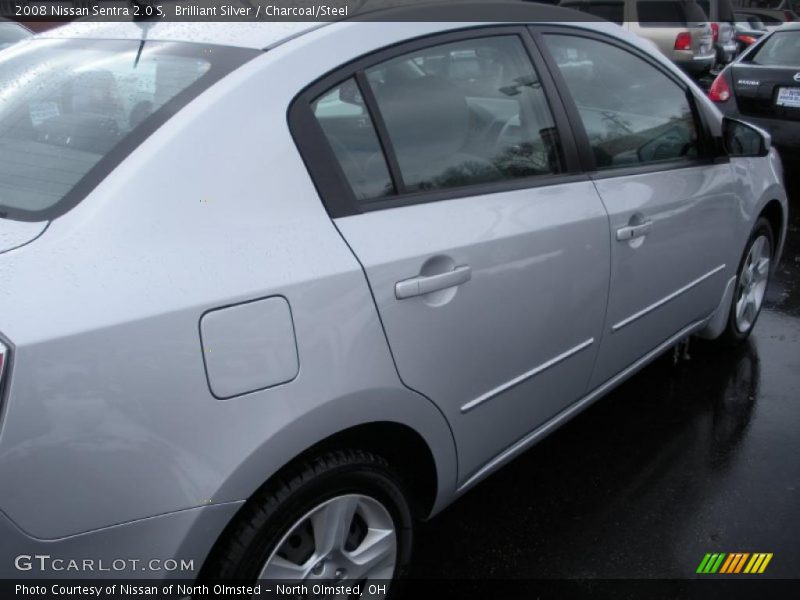 Brilliant Silver / Charcoal/Steel 2008 Nissan Sentra 2.0 S