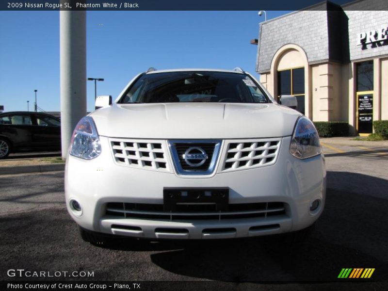 Phantom White / Black 2009 Nissan Rogue SL