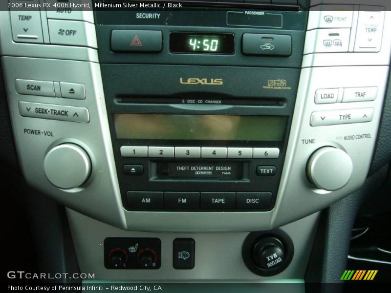 Millenium Silver Metallic / Black 2006 Lexus RX 400h Hybrid