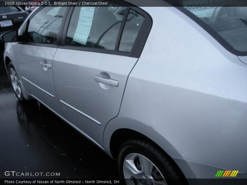 Brilliant Silver / Charcoal/Steel 2008 Nissan Sentra 2.0 S