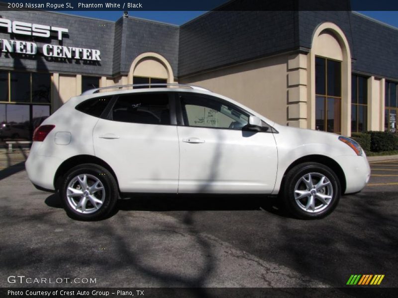 Phantom White / Black 2009 Nissan Rogue SL