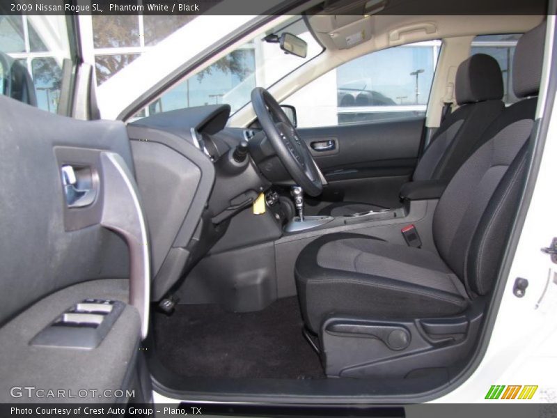 Phantom White / Black 2009 Nissan Rogue SL