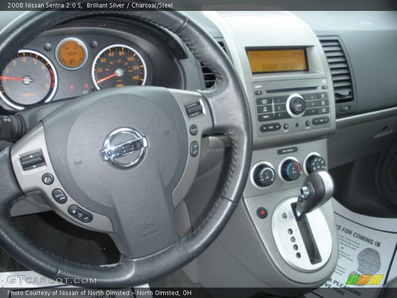 Brilliant Silver / Charcoal/Steel 2008 Nissan Sentra 2.0 S