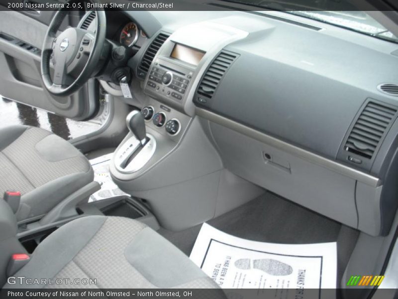 Brilliant Silver / Charcoal/Steel 2008 Nissan Sentra 2.0 S
