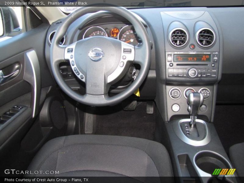 Phantom White / Black 2009 Nissan Rogue SL