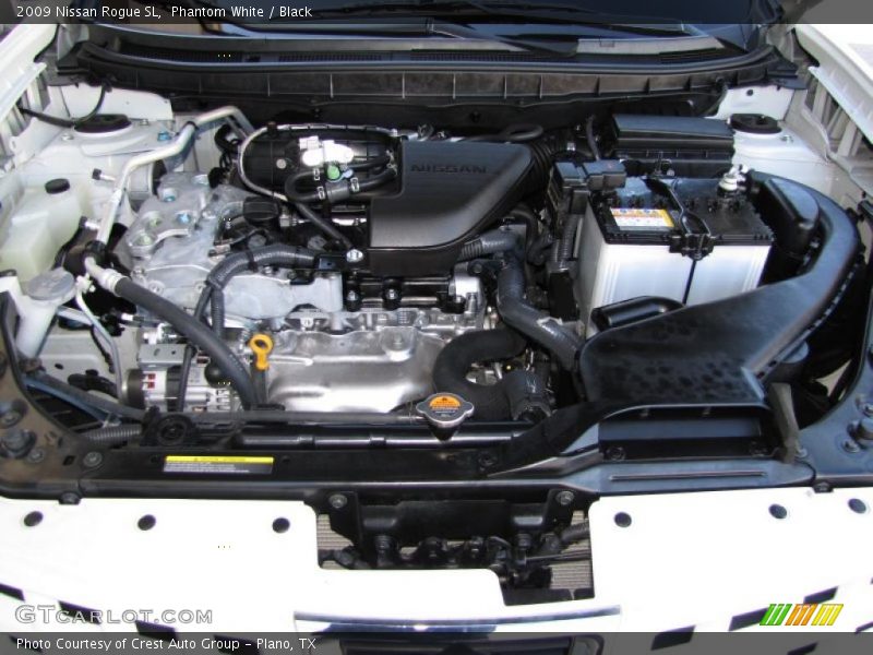 Phantom White / Black 2009 Nissan Rogue SL