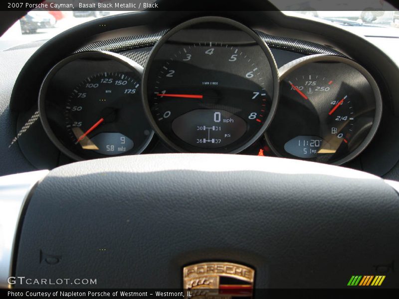 Basalt Black Metallic / Black 2007 Porsche Cayman