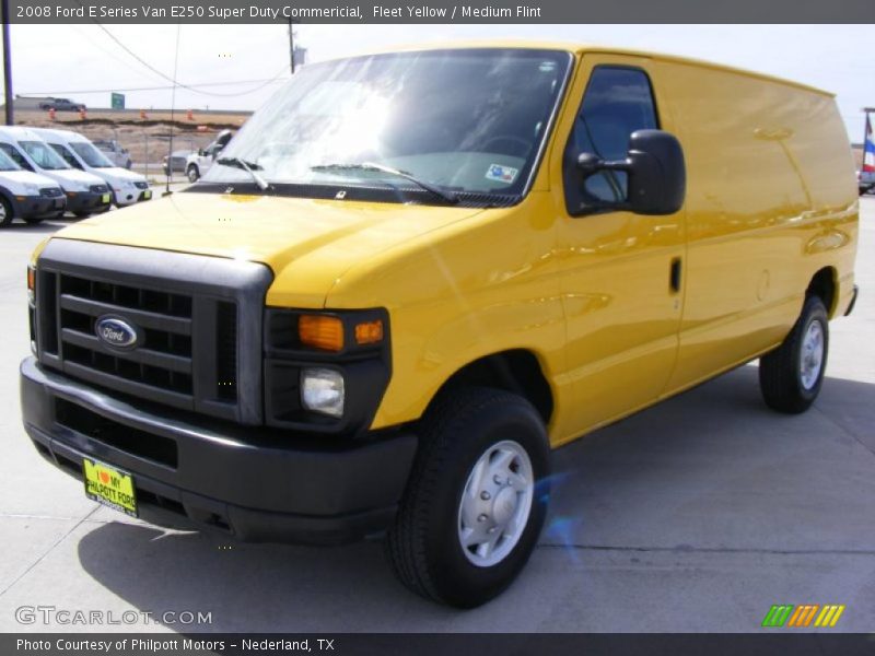 Fleet Yellow / Medium Flint 2008 Ford E Series Van E250 Super Duty Commericial