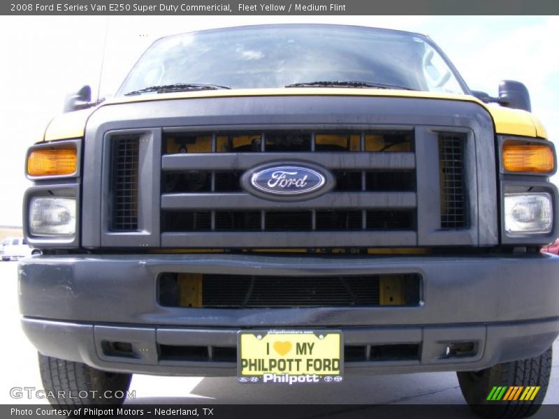 Fleet Yellow / Medium Flint 2008 Ford E Series Van E250 Super Duty Commericial