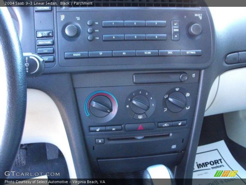 Black / Parchment 2004 Saab 9-3 Linear Sedan