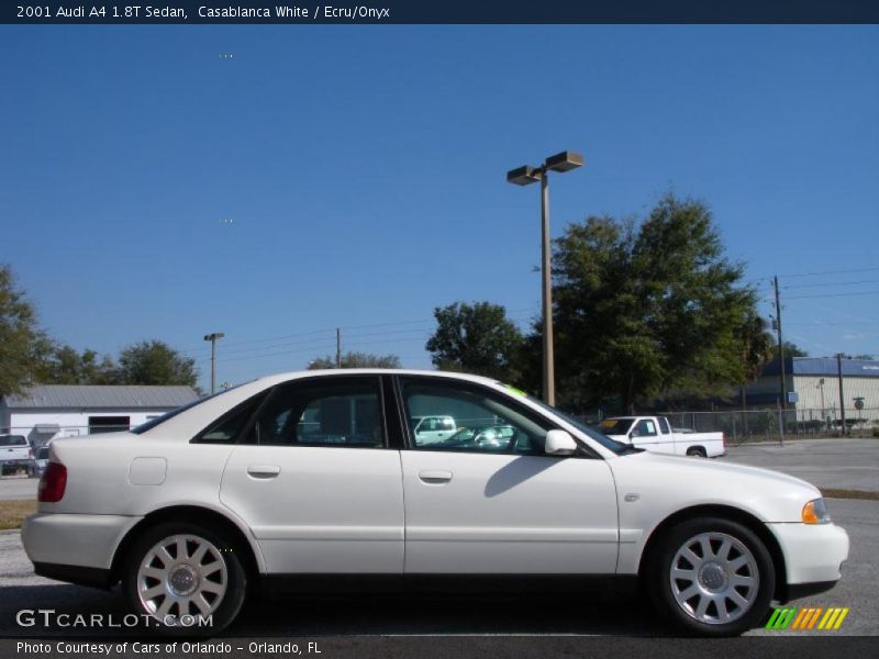 Casablanca White / Ecru/Onyx 2001 Audi A4 1.8T Sedan