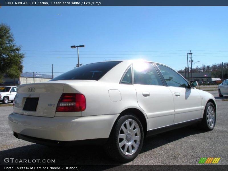 Casablanca White / Ecru/Onyx 2001 Audi A4 1.8T Sedan