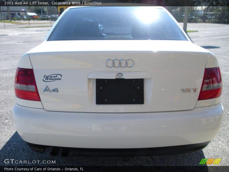 Casablanca White / Ecru/Onyx 2001 Audi A4 1.8T Sedan